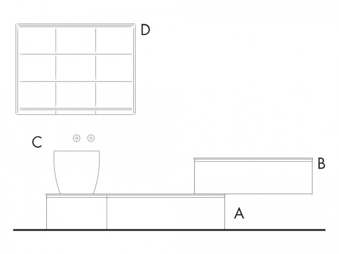 Тумба под раковину Gibilterra