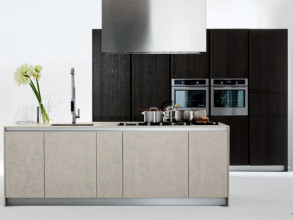Кухня Slim Sliced Dark Oak &amp; Ecomalta