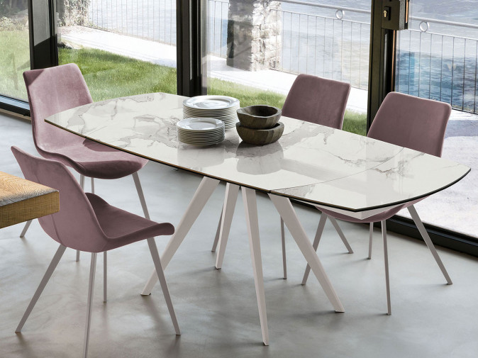 Стол обеденный Vortice 130 Bianco