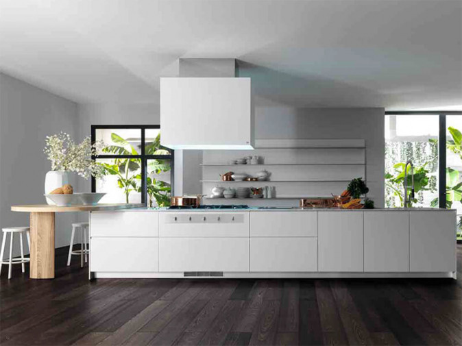 Кухня El_01 White Plus Steel