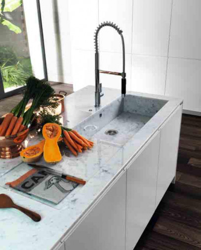 Кухня El_01 White Plus Steel