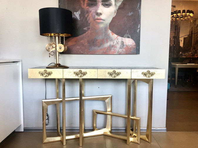 Консоль Metropolis Black/Gold