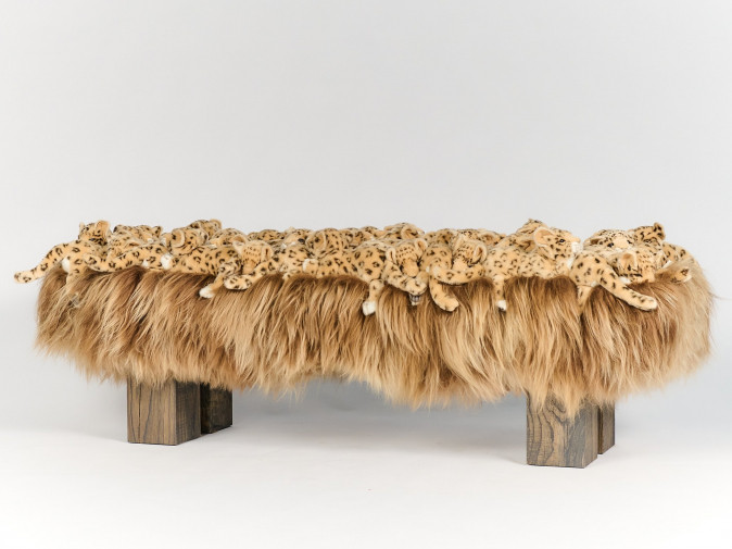 Банкетка Leo Dark Wood