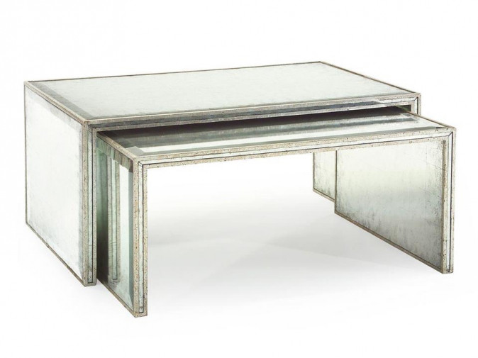 Столик журнальный Set Of Two Églomisé Nesting 0220