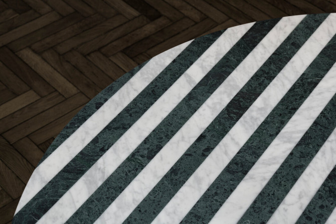 Стол обеденный Tobi-Ishi striped marble