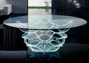 Стол обеденный Neolitico 72 Vetro