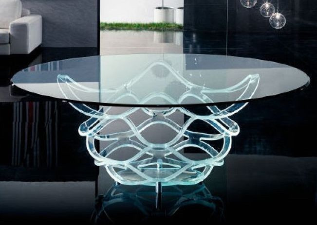 Стол обеденный Neolitico 72 Vetro