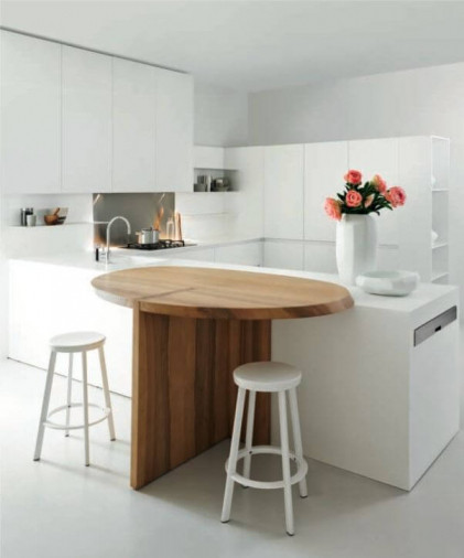 Кухня Slim Total White