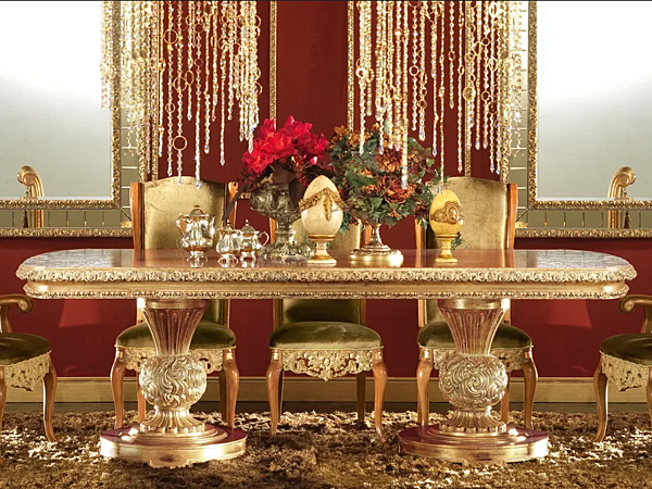 Расширяемый прямоугольный стол из дерева A.R. Arredamenti SRL Royal 706/A