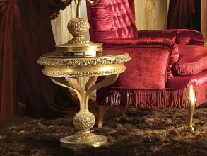 Круглый кофейный стол из дерева A.R. Arredamenti SRL Royal 716