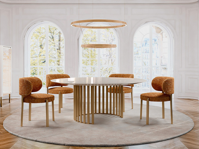 Стол обеденный Roma Gold