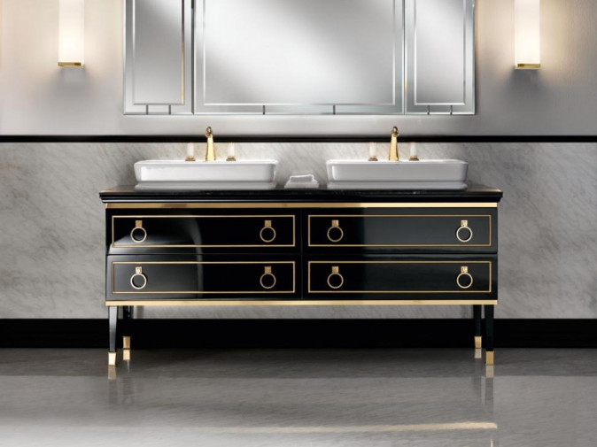 Тумба под раковину Lutetia Black