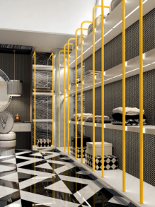 Гардеробная W003