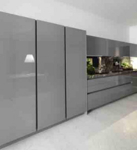 Кухня Slim Laccato Lucido Grigio