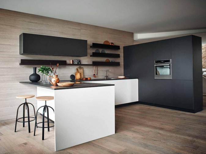 Кухня Maxima 2.2 Laccato Bianco Bronzite