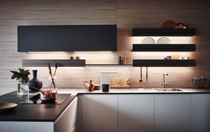 Кухня Maxima 2.2 Laccato Bianco Bronzite