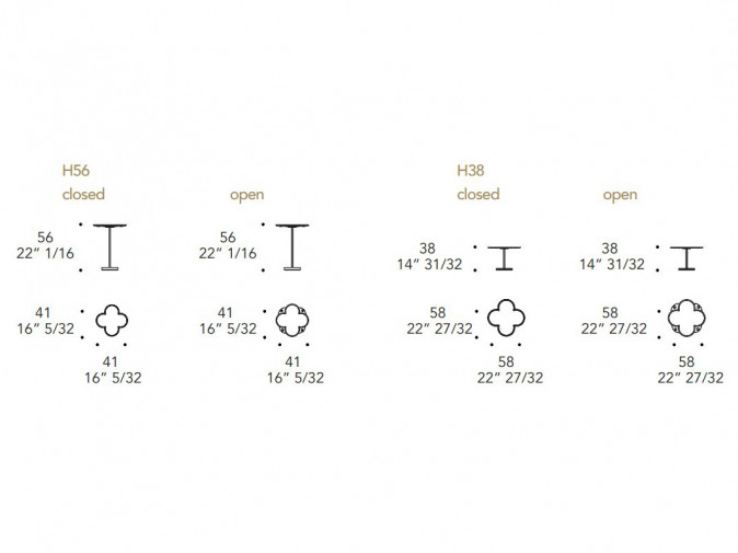 Столик журнальный Fiore 40&amp;55