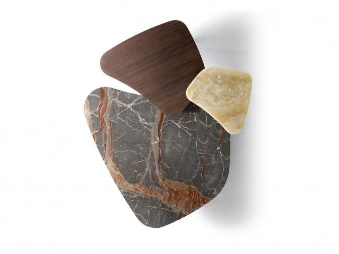 Столик журнальный Stone Brown