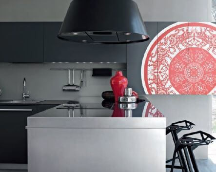 Кухня Playground Laccato Opaco Grafite