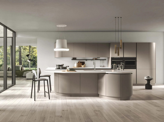 Кухня Sistema Laccato Curvo