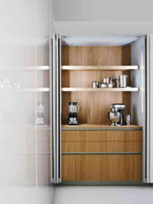 Кухня Slim Sliced Natural Oak &amp; Lacquered White