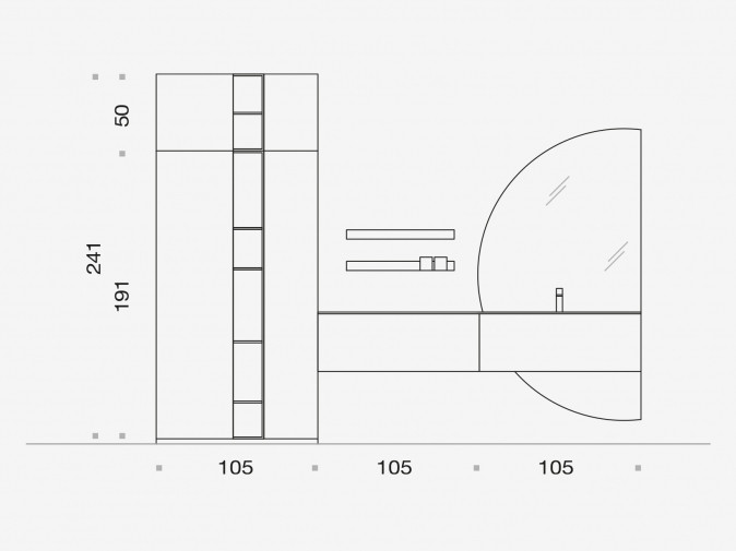 Тумба под раковину Pollock