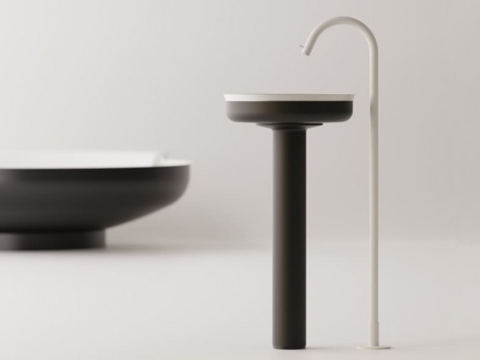 Раковина Undici Inox a colonna