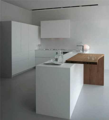 Кухня El_01 Laccato Bianco Opaco