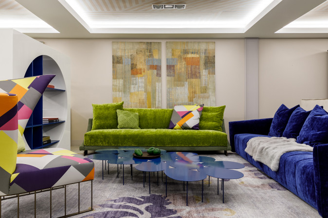 Столик журнальный Eggs Blue