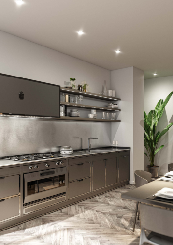 Кухня Ral 7043 Traffic Grey