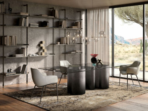 Стол обеденный Papel Glass