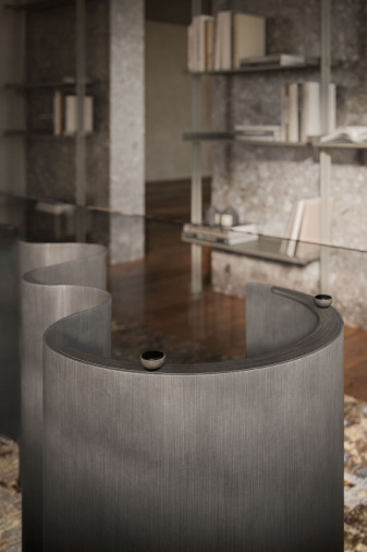 Стол обеденный Papel Glass