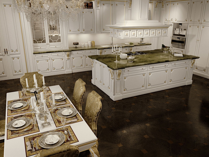 Кухня Romantica Ivory and gold