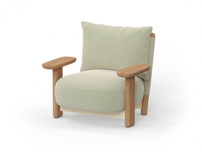 Кресло Milos Wood Lounge Chair
