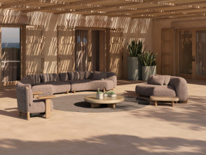 Кресло Milos Wood Lounge Chair