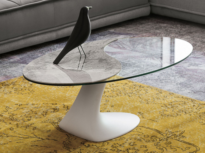 Столик журнальный Leaf Bianco